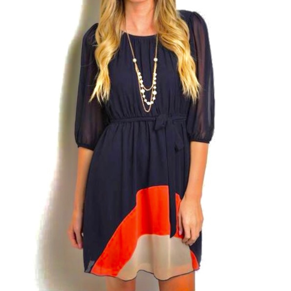 Kalijati Color Blocking Dress